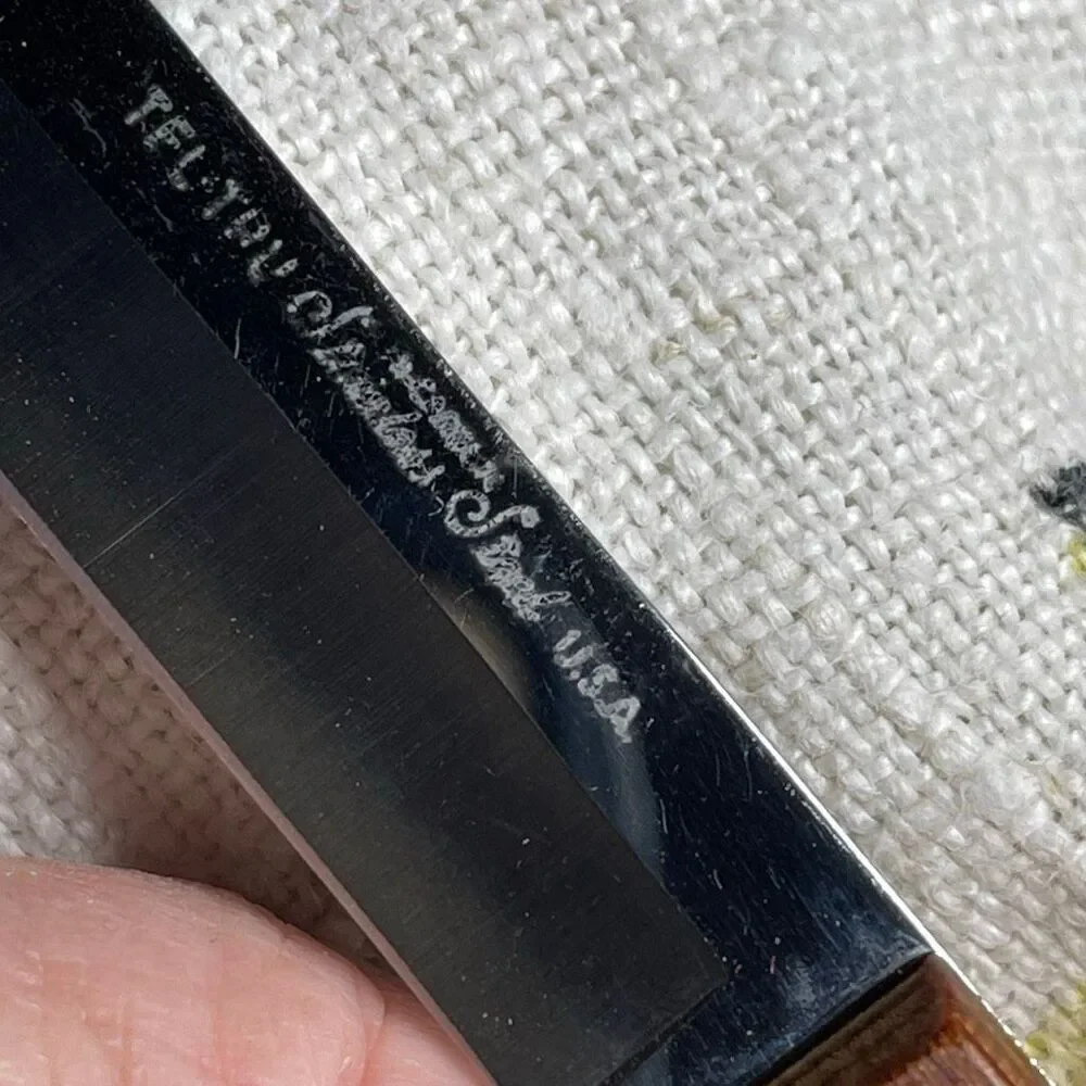 Vintage Tel-Tru Permalife Cutlery set of 6 steak knives.